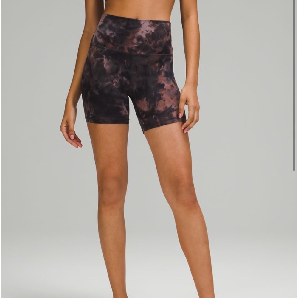 Lululemon Align Biker Shorts Diamond Dye 6” size 4